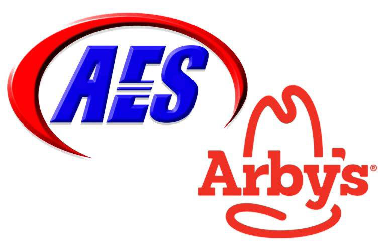 Arbys and AES logos